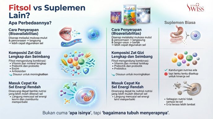 Nutrisi menyeluruh Fitsol untuk sel tubuh